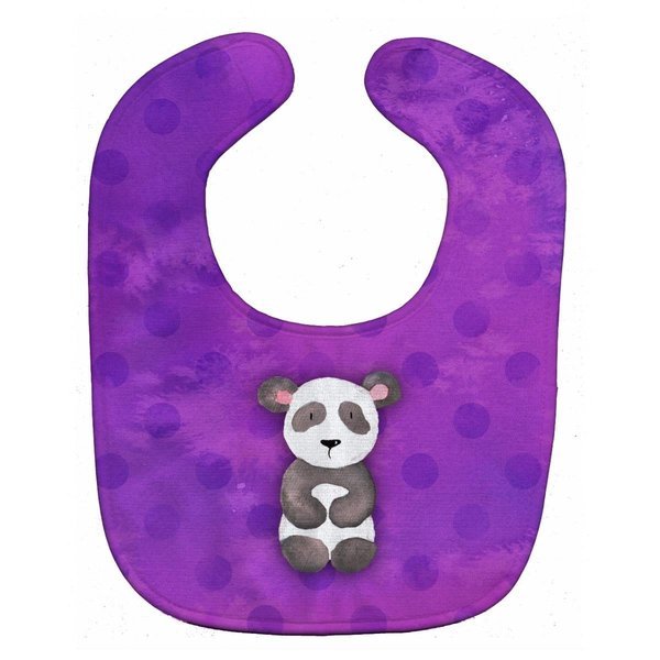 Polkadot Panda Bear Watercolor Baby Bib, Carolines Treasures, Mfr#: BB7375BIB